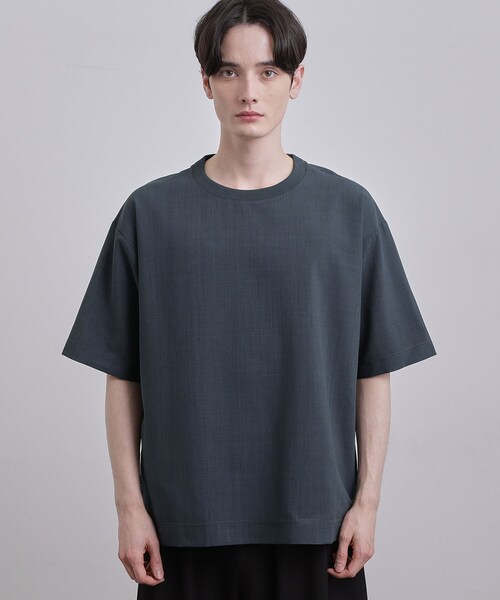 tk.TAKEO KIKUCHI(ティーケータケオキクチ)の「AIRY DRYクルーネックTシャツ/吸水速乾/UVカット/マシーンウォッシャブル/洗濯可/イージーケア/Tシャツ(シャツ/ブラウス・メンズ・チャコールグレー/ブラック/ベージュ・02/01/03)」の12枚目の写真