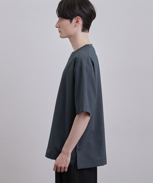 tk.TAKEO KIKUCHI(ティーケータケオキクチ)の「AIRY DRYクルーネックTシャツ/吸水速乾/UVカット/マシーンウォッシャブル/洗濯可/イージーケア/Tシャツ(シャツ/ブラウス・メンズ・チャコールグレー/ブラック/ベージュ・02/01/03)」の11枚目の写真