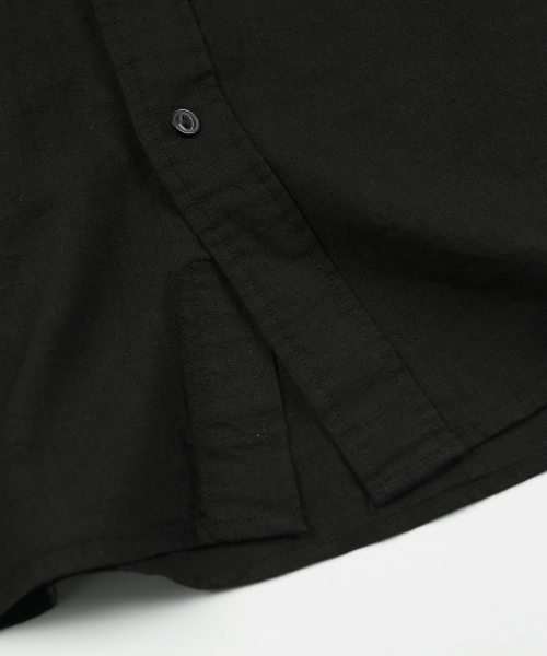FRIZMWORKS（フリズムワークス）の「CIGARETTE POCKET LINEN RAYON SHIRT _ BLACK（シャツ/ブラウス・メンズ・その他・SMALL/MEDIUM/LARGE/X-LARGE）」の6枚目の写真