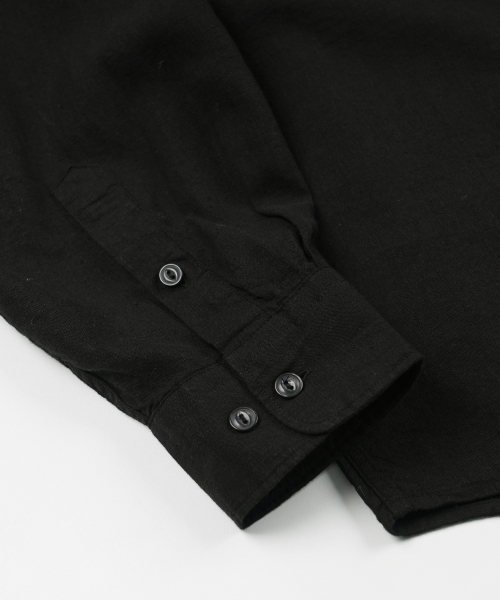 FRIZMWORKS（フリズムワークス）の「CIGARETTE POCKET LINEN RAYON SHIRT _ BLACK（シャツ/ブラウス・メンズ・その他・SMALL/MEDIUM/LARGE/X-LARGE）」の7枚目の写真