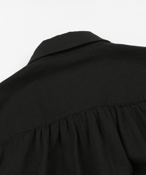 FRIZMWORKS（フリズムワークス）の「CIGARETTE POCKET LINEN RAYON SHIRT _ BLACK（シャツ/ブラウス・メンズ・その他・SMALL/MEDIUM/LARGE/X-LARGE）」の8枚目の写真