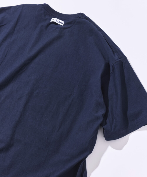 CAHLUMN ネイビー 半袖Tシャツ 2枚セット Lサイズ CAHLUMN（カウラム） tシャツ 2-Pack Reversible Tee /ツーパック