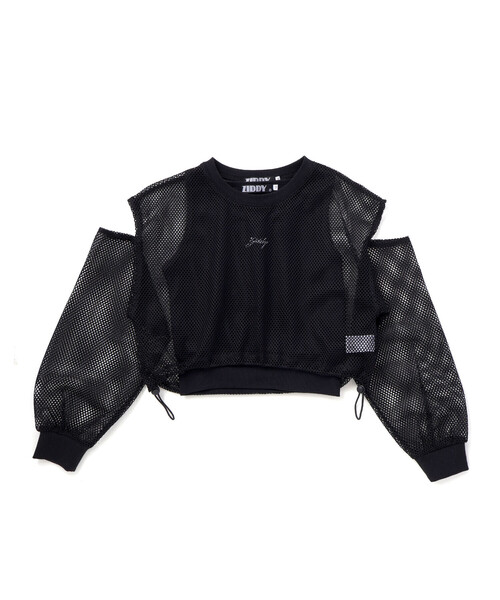 ZIDDY（ジディ）の「メッシュトップス＆タンクトップセット（スポMIXクロップ）(130~160cm)（その他トップス・キッズ・ブラック/ホワイト・130cm/140cm/FREE/150cm）」の16枚目の写真