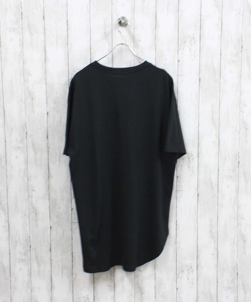 ZI-ON(ジーオン)の「MENS ヘムBIG Tシャツ(Tシャツ/カットソー・メンズ・オフホワイト/杢グレー/ダークグリーン/チャコールグレー/ブラック/ベージュ・M/L/XL)」の12枚目の写真