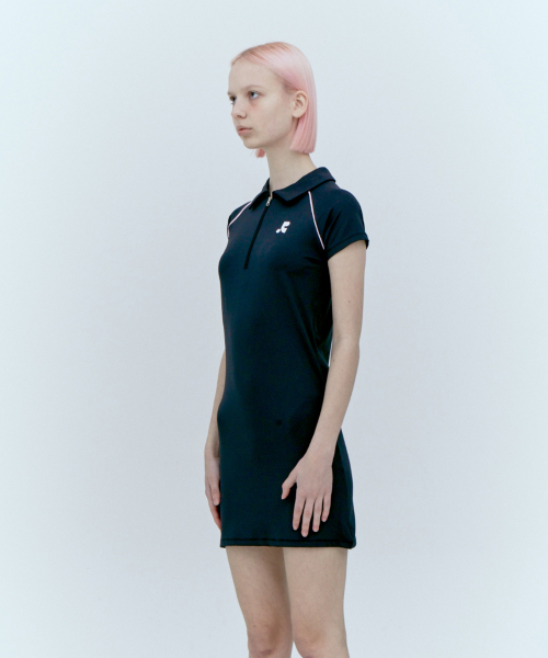 Rest&Recreation（レストアンドレクリエーション）の「COLLAR ZIP-UP DRESS - BLACK（ワンピース・レディース・その他・SMALL/MEDIUM）」の3枚目の写真