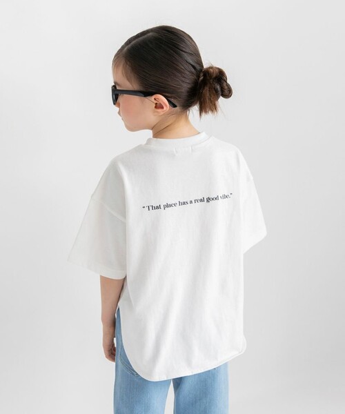 BRANSHES(ブランシェス)の「ビッグシルエットTシャツ(Tシャツ/カットソー・キッズ・その他/ブラック/ピンク/オフホワイト・120/150/140/160/80/90/110/130/100)」の1枚目の写真