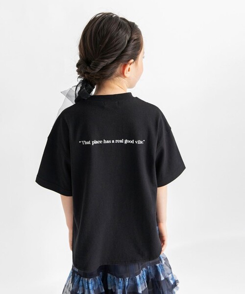 BRANSHES(ブランシェス)の「ビッグシルエットTシャツ(Tシャツ/カットソー・キッズ・その他/ブラック/ピンク/オフホワイト・120/150/140/160/80/90/110/130/100)」の2枚目の写真
