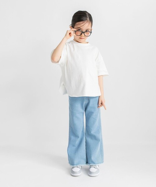 BRANSHES(ブランシェス)の「ビッグシルエットTシャツ(Tシャツ/カットソー・キッズ・その他/ブラック/ピンク/オフホワイト・120/150/140/160/80/90/110/130/100)」の6枚目の写真