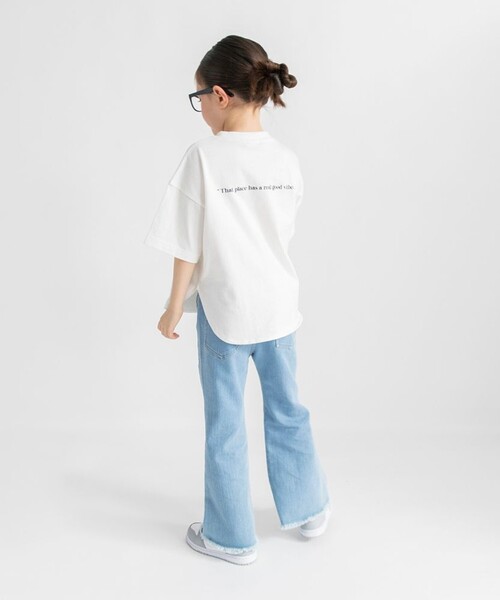 BRANSHES(ブランシェス)の「ビッグシルエットTシャツ(Tシャツ/カットソー・キッズ・その他/ブラック/ピンク/オフホワイト・120/150/140/160/80/90/110/130/100)」の7枚目の写真