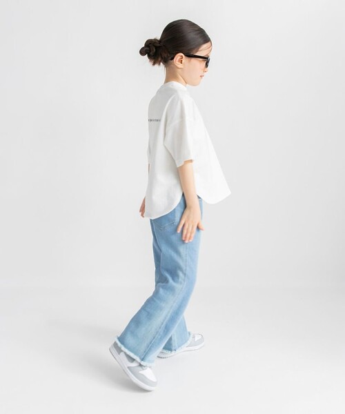BRANSHES(ブランシェス)の「ビッグシルエットTシャツ(Tシャツ/カットソー・キッズ・その他/ブラック/ピンク/オフホワイト・120/150/140/160/80/90/110/130/100)」の9枚目の写真