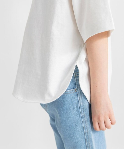 BRANSHES(ブランシェス)の「ビッグシルエットTシャツ(Tシャツ/カットソー・キッズ・その他/ブラック/ピンク/オフホワイト・120/150/140/160/80/90/110/130/100)」の10枚目の写真