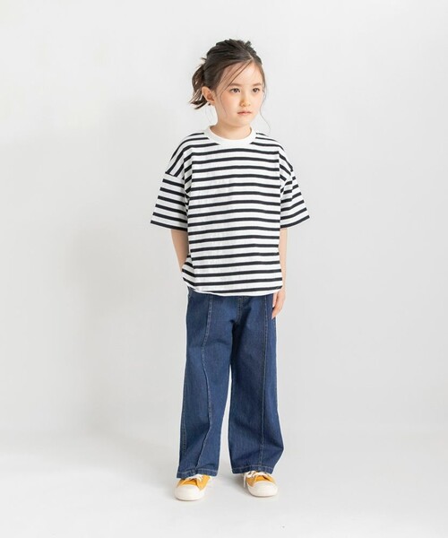 BRANSHES(ブランシェス)の「ビッグシルエットTシャツ(Tシャツ/カットソー・キッズ・その他/ブラック/ピンク/オフホワイト・120/150/140/160/80/90/110/130/100)」の21枚目の写真