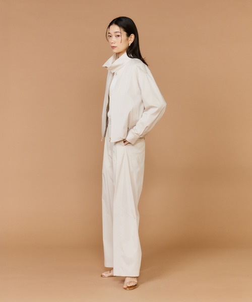 INED（イネド）の「スタンドカラーブルゾン（ブルゾン・レディース・グレイッシュベージュ/キャメル・9号/7号/11号）」の17枚目の写真