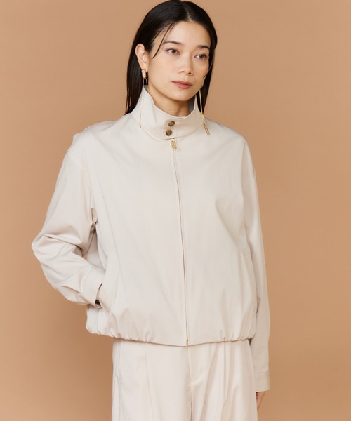 INED（イネド）の「スタンドカラーブルゾン（ブルゾン・レディース・グレイッシュベージュ/キャメル・9号/7号/11号）」の12枚目の写真