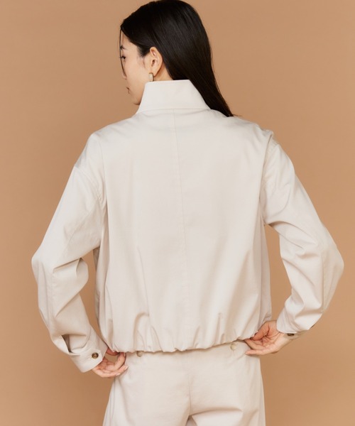 INED（イネド）の「スタンドカラーブルゾン（ブルゾン・レディース・グレイッシュベージュ/キャメル・9号/7号/11号）」の10枚目の写真