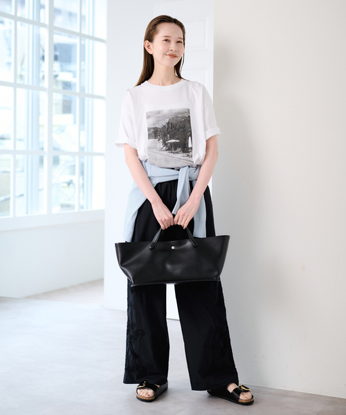 U by SPICK&SPAN(ユーバイスピックアンドスパン)の「ウォッシャブルドットボタンニットカーディガン(カーディガン/ボレロ・レディース・ホワイト/ブラウン/サックスブルー・FREE)」の11枚目の写真