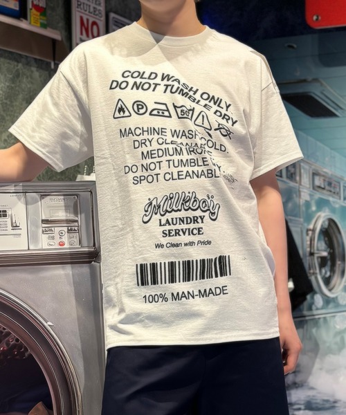 MILKBOY(ミルクボーイ)の「CARE LABEL Tシャツ(Tシャツ/カットソー・レディース・A/B/C・FREE)」の2枚目の写真