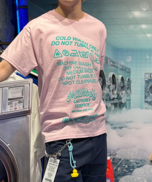 MILKBOY(ミルクボーイ)の「CARE LABEL Tシャツ(Tシャツ/カットソー・レディース・A/B/C・FREE)」の3枚目の写真