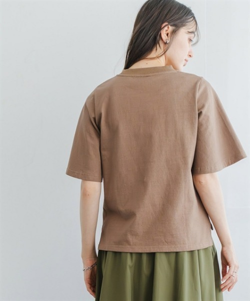 Maison INNESS（メゾンアイネス）の「綿１００％バスク素材ベルスリーブプルオーバー（Tシャツ/カットソー・レディース・モカ/オフホワイト/ブラック・5L/4L/3L/LL/L/M/S）」の15枚目の写真