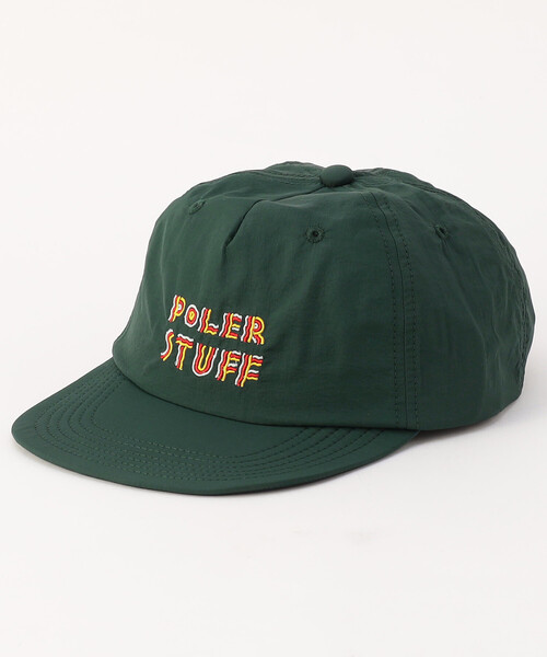 POLeR（ポーラー）の「POLeR/ポーラー FESTIVAL EMB NYLON CAP ナイロンキャップ（キャップ・メンズ・グリーン/ナチュラル/ブラック・ONE SIZE）」の3枚目の写真