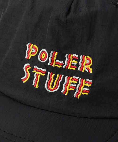 POLeR（ポーラー）の「POLeR/ポーラー FESTIVAL EMB NYLON CAP ナイロンキャップ（キャップ・メンズ・グリーン/ナチュラル/ブラック・ONE SIZE）」の7枚目の写真