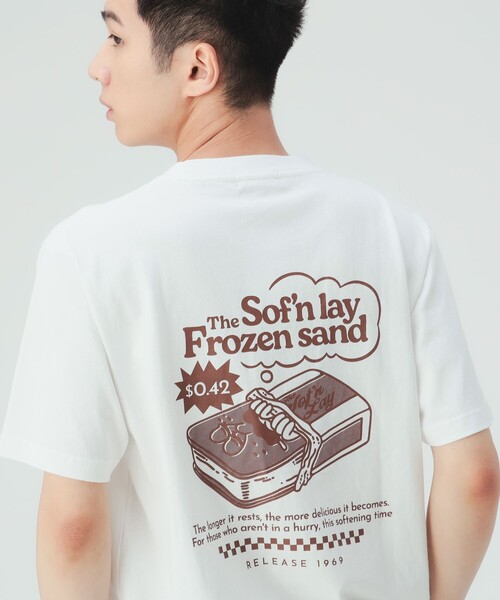 BEAMS HEART(ビームスハート)の「【7/16値下げ】アイスクリームマン グラフィック Tシャツ(Tシャツ/カットソー・メンズ・ホワイト系その他2/ホワイト・LARGE/MEDIUM/SMALL)」の6枚目の写真