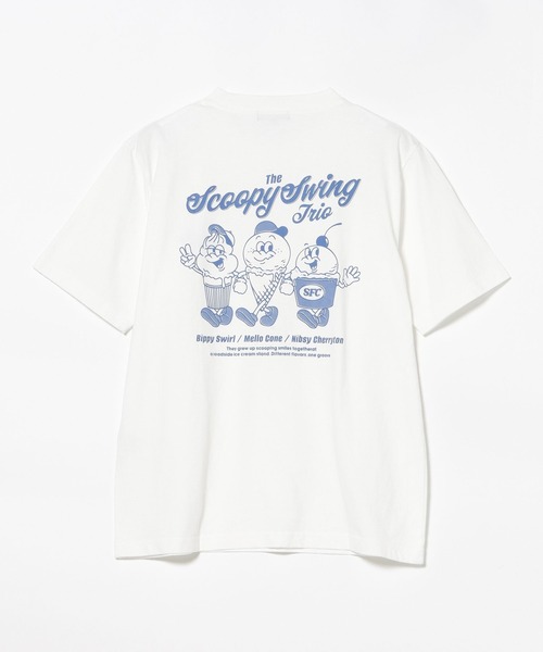 BEAMS HEART(ビームスハート)の「【7/16値下げ】アイスクリームマン グラフィック Tシャツ(Tシャツ/カットソー・メンズ・ホワイト系その他2/ホワイト・LARGE/MEDIUM/SMALL)」の2枚目の写真