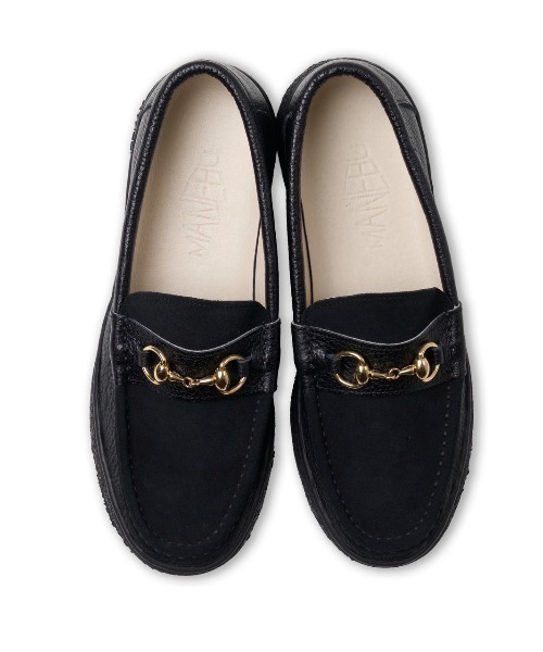 MANEBU（マネブ）の「MANEBU/マネブ　BITCH COMBI(PAN SOLE) ビットローファー　スニーカーローファー（スニーカー・メンズ・ブラック・41/38/37/36/43/42）」の2枚目の写真