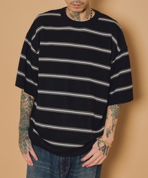 Patterned knit tee