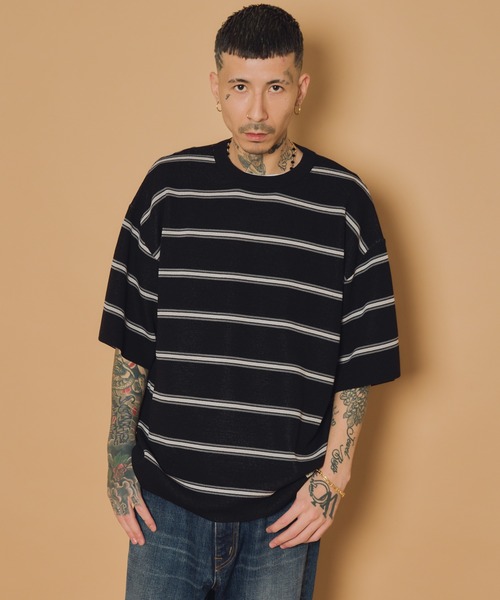 Subciety(サブサエティ)の「Patterned knit tee(ニット/セーター・メンズ・ブラック系その他/ブラック/ブラック系その他2/レオパード・MEDIUM/LARGE/X-LARGE)」の22枚目の写真