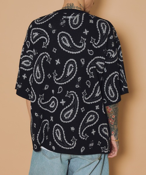 Subciety(サブサエティ)の「Patterned knit tee(ニット/セーター・メンズ・ブラック系その他/ブラック/ブラック系その他2/レオパード・MEDIUM/LARGE/X-LARGE)」の17枚目の写真