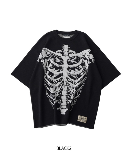 Subciety(サブサエティ)の「Patterned knit tee(ニット/セーター・メンズ・ブラック系その他/ブラック/ブラック系その他2/レオパード・MEDIUM/LARGE/X-LARGE)」の8枚目の写真