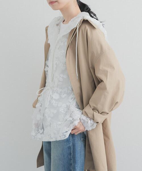 LAYAS（レイヤーズ）の「『別注』LAYAS×DOORS　LACE JQD PARKA（パーカー・レディース・ブラック/ホワイト・ONE）」の11枚目の写真