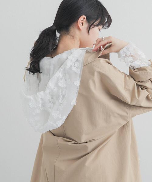 LAYAS（レイヤーズ）の「『別注』LAYAS×DOORS　LACE JQD PARKA（パーカー・レディース・ブラック/ホワイト・ONE）」の9枚目の写真