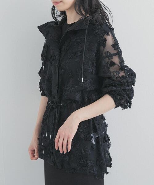 LAYAS(レイヤーズ)の「『別注』LAYAS×DOORS LACE JQD PARKA(パーカー・レディース・ブラック/ホワイト・ONE)」の3枚目の写真