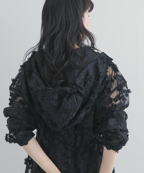 LAYAS（レイヤーズ）の「『別注』LAYAS×DOORS　LACE JQD PARKA（パーカー・レディース・ブラック/ホワイト・ONE）」の21枚目の写真