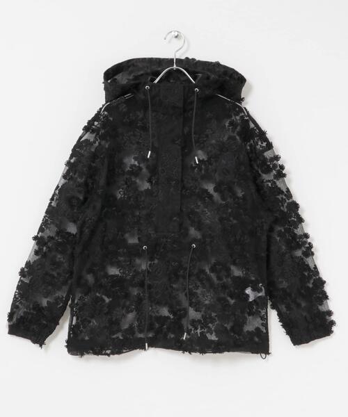 LAYAS（レイヤーズ）の「『別注』LAYAS×DOORS　LACE JQD PARKA（パーカー・レディース・ブラック/ホワイト・ONE）」の20枚目の写真