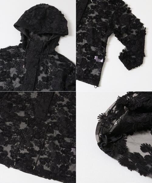 LAYAS（レイヤーズ）の「『別注』LAYAS×DOORS　LACE JQD PARKA（パーカー・レディース・ブラック/ホワイト・ONE）」の19枚目の写真