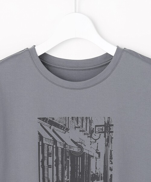 J.PRESS Ladies(J.プレス レディス)の「プリント Tシャツ(Tシャツ/カットソー・レディース・ライトグレー系/ホワイト系・SMALL)」の12枚目の写真