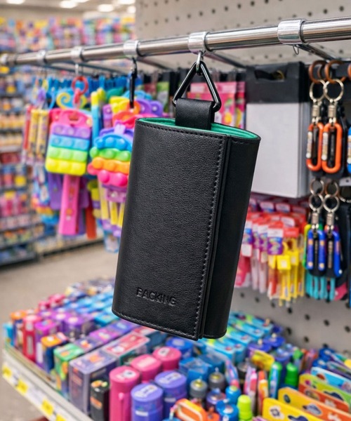 PACKING(パッキング)の「PACKING/パッキング/SNAP LEATHER WALLET NY TIF/別注スナップレザーウォレット(財布・メンズ・ブルー・FREE)」の1枚目の写真
