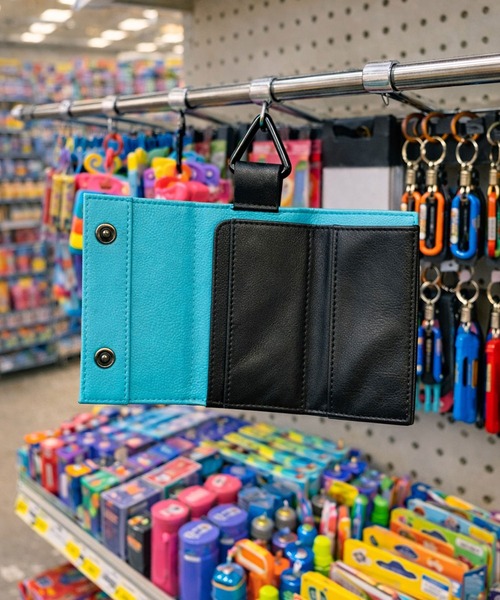 PACKING(パッキング)の「PACKING/パッキング/SNAP LEATHER WALLET NY TIF/別注スナップレザーウォレット(財布・メンズ・ブルー・FREE)」の2枚目の写真