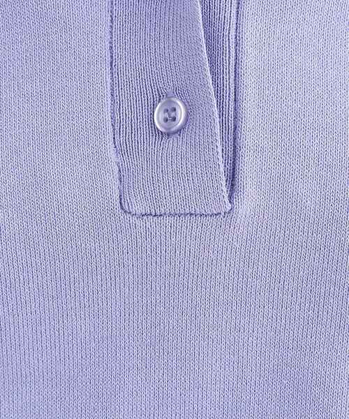 OPAQUE.CLIP(オペークドットクリップ)の「シャツレイヤード風ポロニット【洗濯機OK】(ニット/セーター・レディース・パープル/ネイビー/グレー/ブラック・40/38/42)」の19枚目の写真