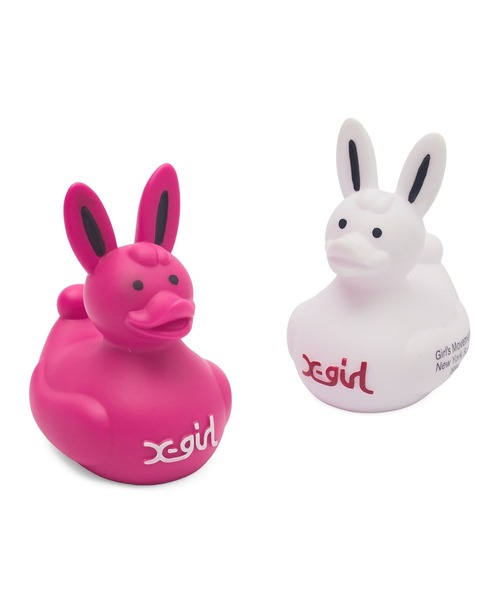 X-girl(エックスガール)の「BUNNY RUBBER DUCK(フィギュア・レディース・ピンク/ホワイト・ONE SIZE)」の3枚目の写真