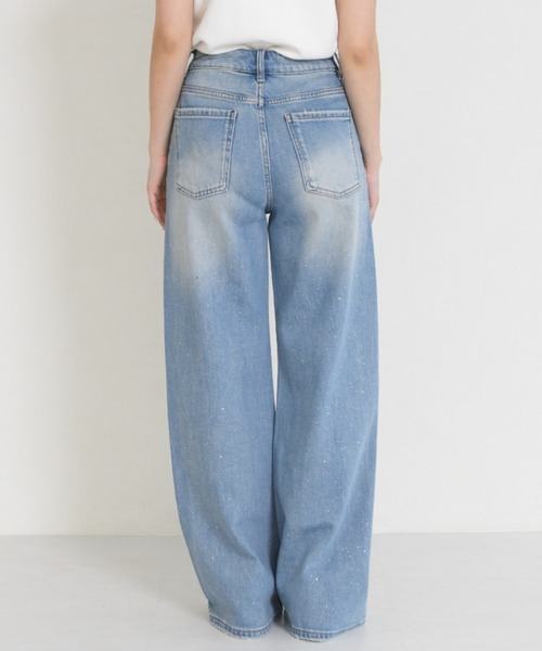 MISCH MASCH(ミッシュマッシュ)の「WEB限定 2026春夏新作 ラインストーンデザインデニムパンツ(デニムパンツ・レディース・ブルー・M/S)」の13枚目の写真