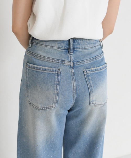 MISCH MASCH(ミッシュマッシュ)の「WEB限定 2026春夏新作 ラインストーンデザインデニムパンツ(デニムパンツ・レディース・ブルー・M/S)」の14枚目の写真