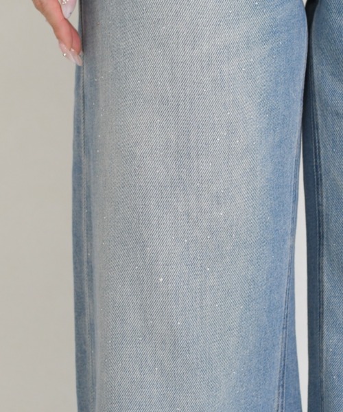 MISCH MASCH(ミッシュマッシュ)の「WEB限定 2026春夏新作 ラインストーンデザインデニムパンツ(デニムパンツ・レディース・ブルー・M/S)」の16枚目の写真