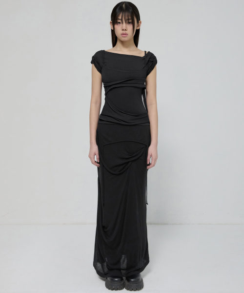 FLAREUP（フレアアップ）の「Layered Bustier T-Shirt (FL-108_Black)（Tシャツ/カットソー・レディース・ブラック・OS）」の4枚目の写真