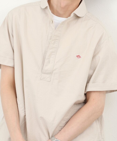 DANTON(ダントン)の「【DANTON/ダントン】ROUND COLLAR P.O SHIRT SS 26SS(DT-B0284 SOX)(シャツ/ブラウス・メンズ・ブルー/ホワイト/キナリ・38/40/42/44)」の13枚目の写真