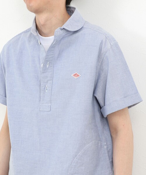 DANTON(ダントン)の「【DANTON/ダントン】ROUND COLLAR P.O SHIRT SS 26SS(DT-B0284 SOX)(シャツ/ブラウス・メンズ・ブルー/ホワイト/キナリ・38/40/42/44)」の20枚目の写真