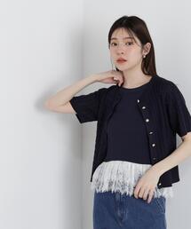 PROPORTION BODY DRESSING | ＜ａ＞レースペプラムタンク / 1216169502(Tシャツ/カットソー)